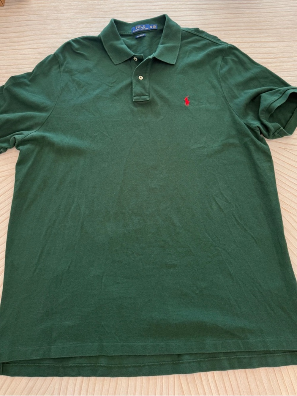 Polo by Ralph Lauren Forest Green Short Sleeve Polo with Red Pony